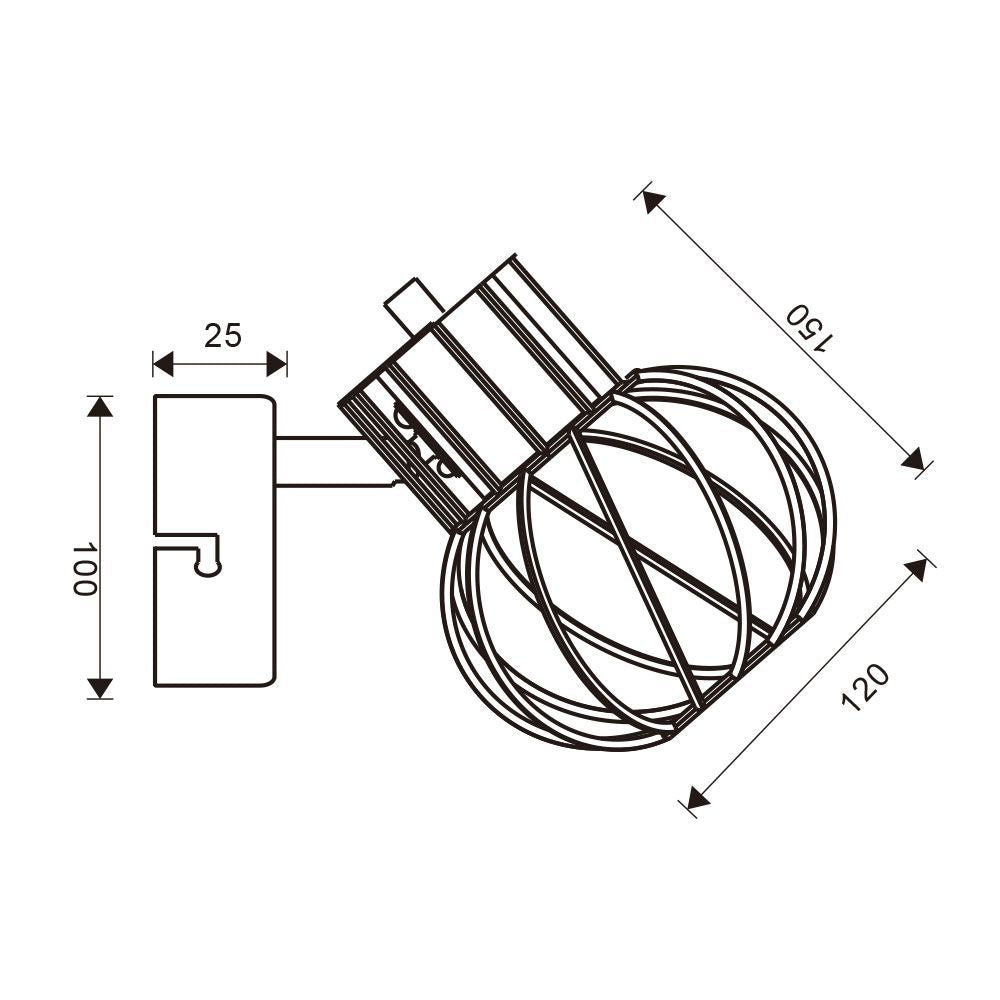 СПОТ MAYA ∙ SP777 ∙ 1XE14 ∙ ЧЕРЕН / 005030