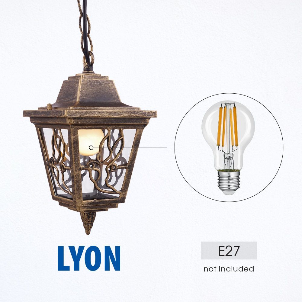 ФЕНЕР LYON ∙ H003 ∙ АНТИЧЕН МЕСИНГ ∙ IP44 / 004378