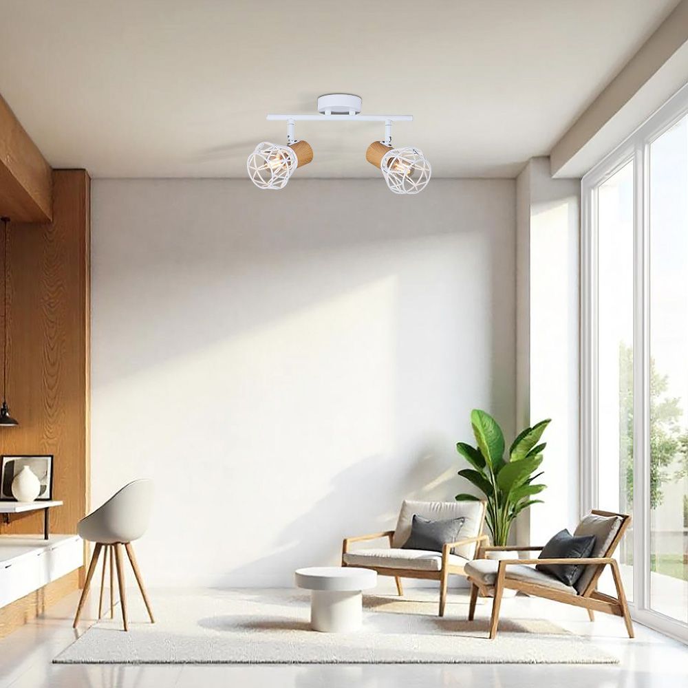 СПОТ FRODO ∙ SP795 ∙ 2XE27 ∙ МЕТАЛ ∙ БЯЛ / 005092