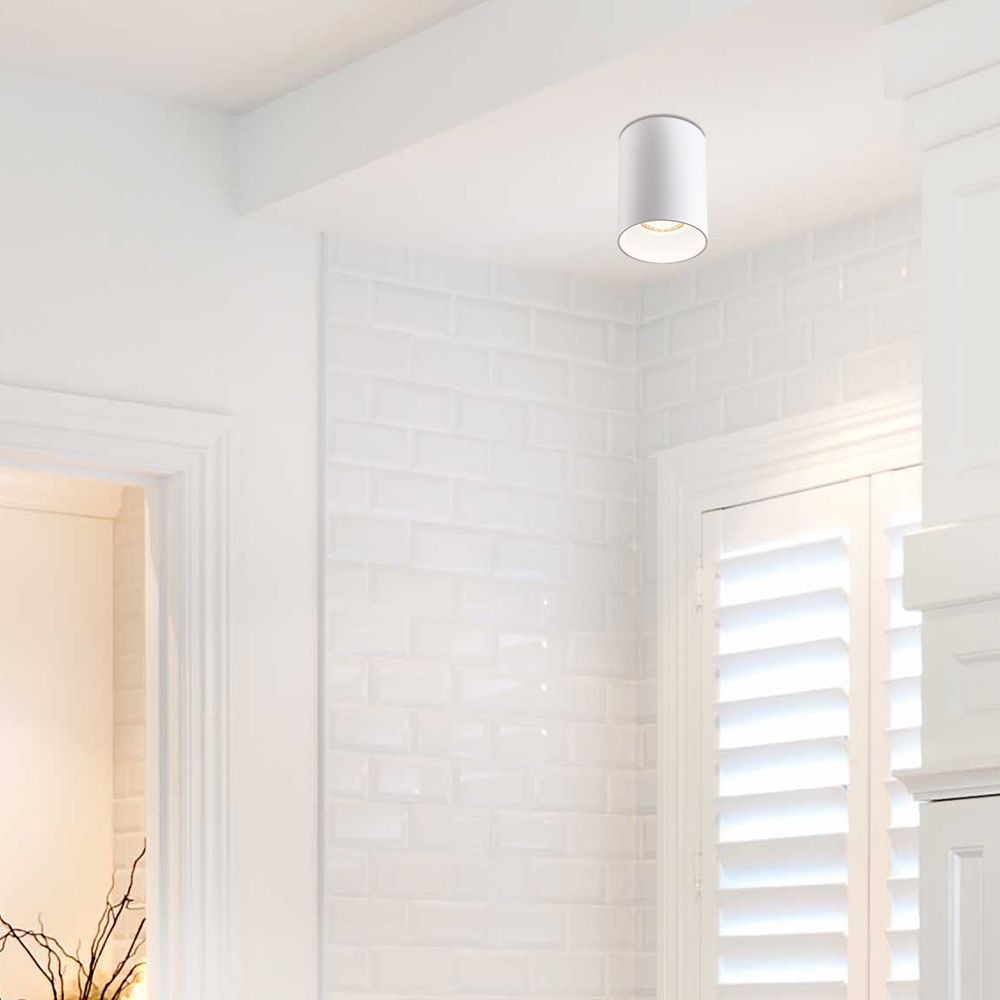 ЛУНА ЗА ВЪНШЕН МОНТАЖ NIKOS ∙ DL724 ∙ GU10 ∙ БЯЛ / 004708