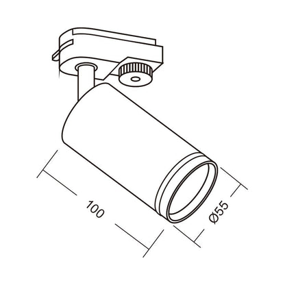 СПОТ ЗА РЕЛСОВ МОНТАЖ KING ∙ TL908 ∙ БЯЛ / 004574