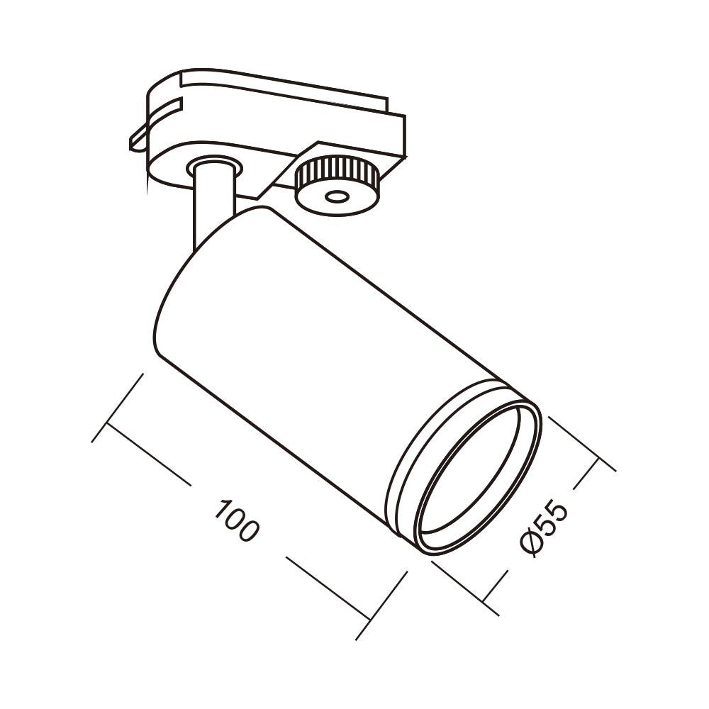 СПОТ ЗА РЕЛСОВ МОНТАЖ KING ∙ TL908 ∙ ЧЕРЕН / 004575