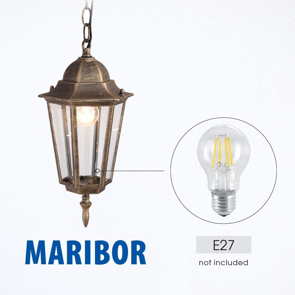 ФЕНЕР MARIBOR ∙ H001 ∙ АНТИЧЕН МЕСИНГ ∙ IP44 / 004190