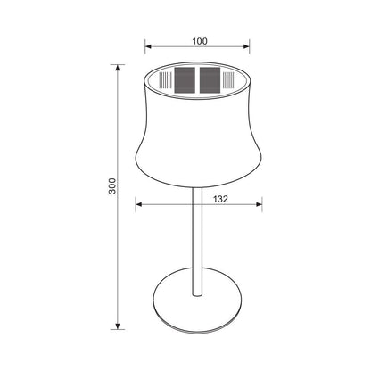 НАСТОЛНА СОЛАРНА LED ЛАМПА DORI SOLAR LED ∙ 4W ∙ 4000K ∙ IP44 / 004834