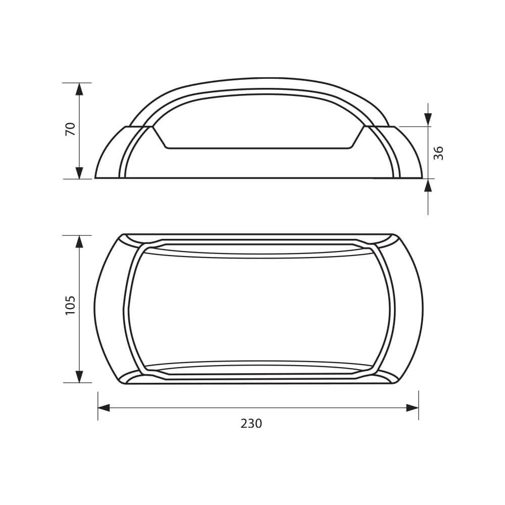 ВЛАГОЗАЩИТЕНО ОСВЕТИТЕЛНО ТЯЛО CAPRI/O LED ∙ 12W ∙ ЧЕРЕН ∙ 4000K ∙ IP54 / 004083