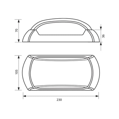 ВЛАГОЗАЩИТЕНО ОСВЕТИТЕЛНО ТЯЛО CAPRI/X LED ∙ 12W ∙ ЧЕРЕН ∙ 4000K ∙ IP54 / 004084