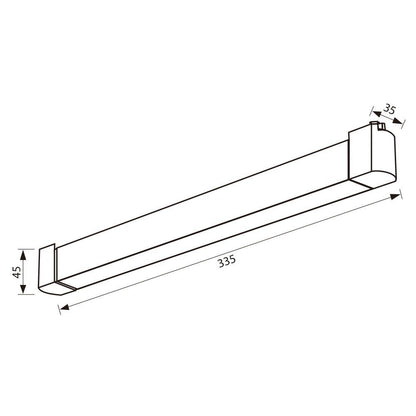 ЛИНЕЙНО LED ТЯЛО ЗА РЕЛСОВ МОНТАЖ DRAX LED ∙ 20W ∙ ЧЕРЕН ∙ CCT-SWITCH ∙ 3000K-4000K-6400K / 005207
