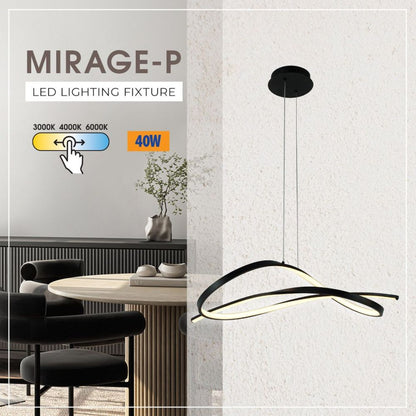 LED полилей MIRAGE-P LED ∙ 40W ∙ черно ∙ CCT-switch ∙ 3000-4000-6000K / 005335