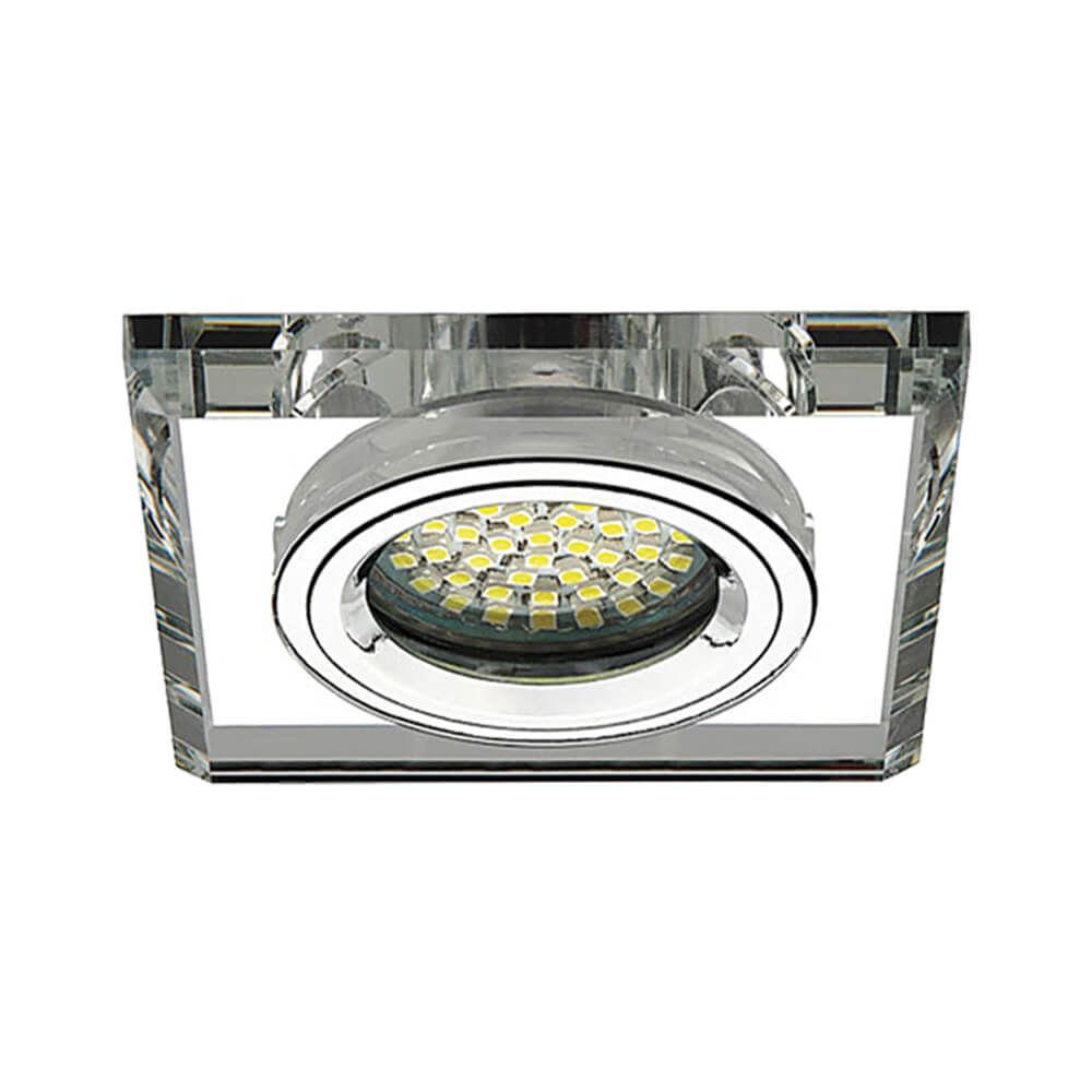 ДЕКОРАТИВНА ЛУНА СЪС СТЪКЛО И АЛУМИНИЙ GRACE SL401 ∙ СРЕБРО / 003873