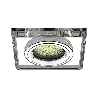 ДЕКОРАТИВНА ЛУНА СЪС СТЪКЛО И АЛУМИНИЙ GRACE SL401 ∙ СРЕБРО / 003873