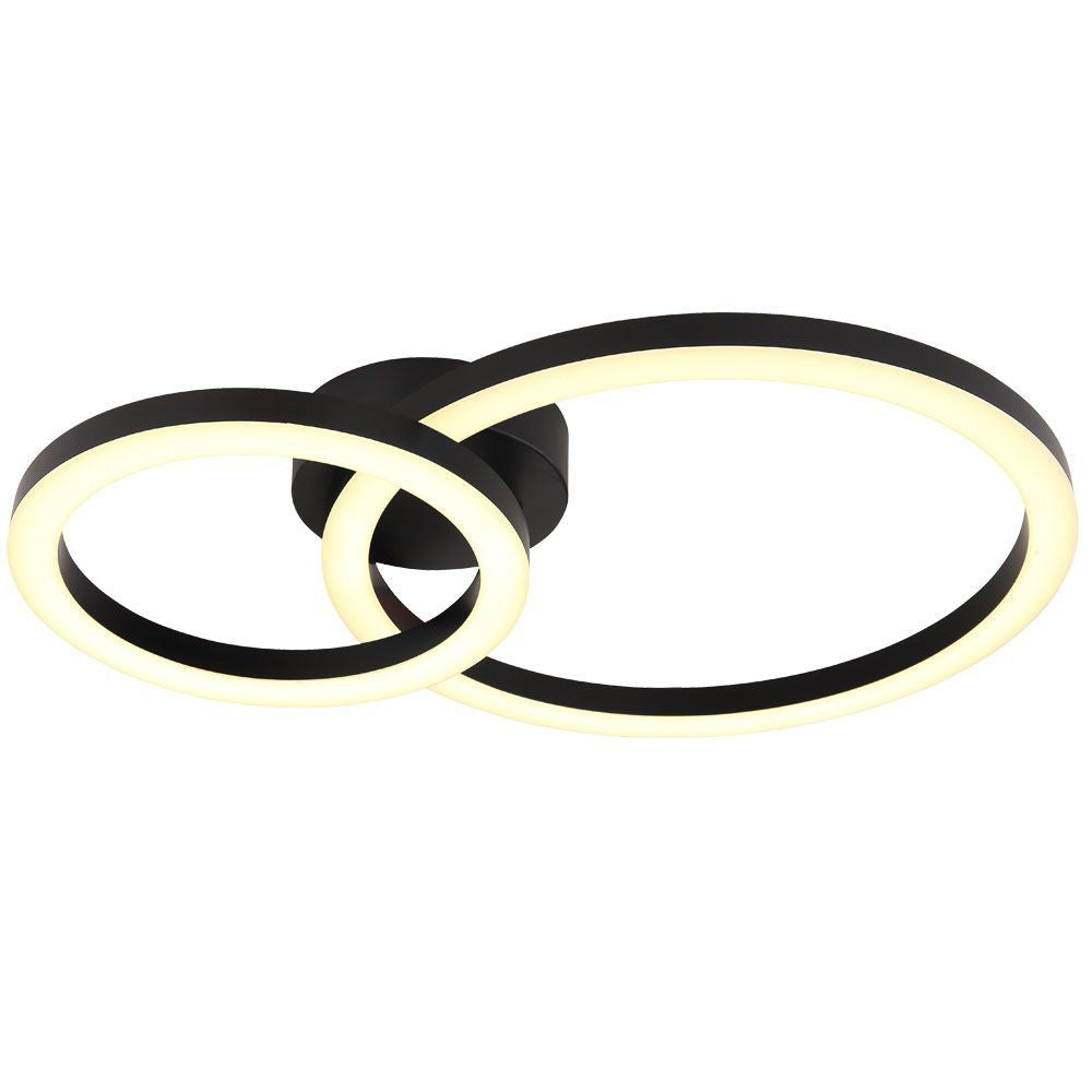 LED ПЛАФОН ZION LED ∙ 18W ∙ ЧЕРЕН ∙ 4000K / 005041