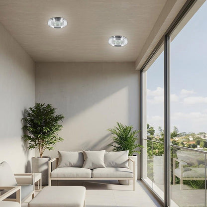 ДЕКОРАТИВНА ЛУНА СЪС СТЪКЛО И АЛУМИНИЙ GRACE SL400 ∙ СРЕБРО / 003871