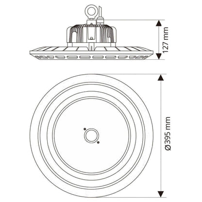 ИНДУСТРИАЛНО ОСВЕТИТЕЛНО ТЯЛО SCI-FI LED ∙ 200W ∙ 120D ∙ 5000K ∙ IP65 / 004155