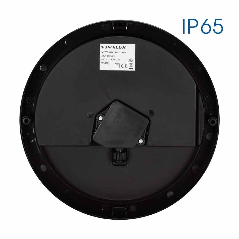 LED ПЛАФОНИЕРА MEZZO/X LED ∙ 18W ∙ ЧЕРЕН ∙ 4000K ∙ IP65 / 004746