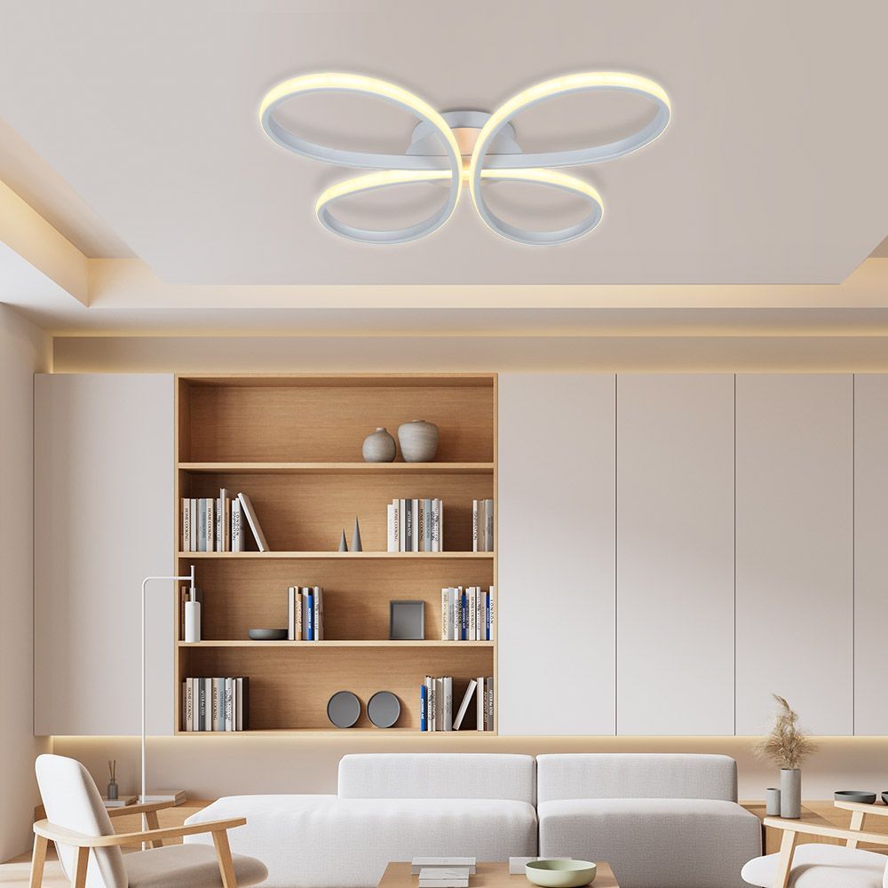 LED плафон BUTTERFLY-C LED ∙ 37W ∙ бял ∙ CCT-switch ∙ 3000-4000-6000K / 005327