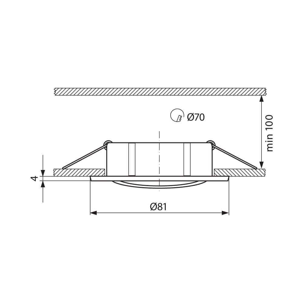 ДВУЦВЕТНА ЛУНА ЗА ВГРАЖДАНЕ RILA SL515 ∙ САТЕНИРАН НИКЕЛ/НИКЕЛ / 003859