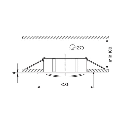 ДВУЦВЕТНА ЛУНА ЗА ВГРАЖДАНЕ RILA SL515 ∙ МАТИРАН ПЕРЛЕН ХРОМ/НИКЕЛ / 003860