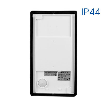 ВЛАГОЗАЩИТЕН АПЛИК DAKAR ∙ 1XE27 ∙ ЧЕРЕН ∙ IP44 / 004501