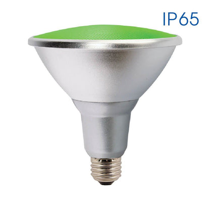 РЕФЛЕКТОРНА LED ЛАМПА SILVER LED ∙ PAR38 ∙ IP65 ∙ 15W ∙ E27 ∙ ЗЕЛЕНА / 003946