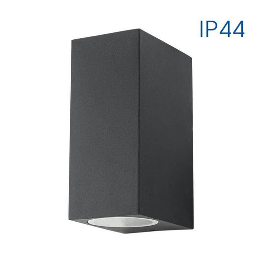 ФАСАДНО ОСВЕТИТЕЛНО ТЯЛО PORTO/SQ ∙ 2 X GU10 ∙ ЧЕРЕН ∙ IP44 / 004249