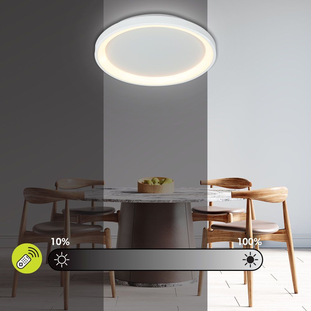 Мултифункционална LED плафониера с дистанционно ALEXA-C LED ∙ 80W ∙ бял ∙ CCT ∙ 3000-6000K / 005253