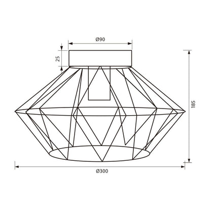 ПЛАФОН FRODO ∙ CL798 ∙ 1XE27 ∙ МЕТАЛ ∙ БЯЛ / 005097