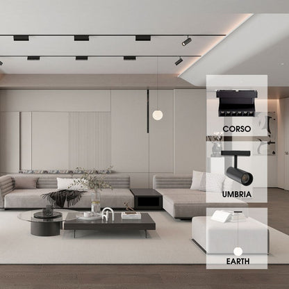 SLIM25 МАГНИТНО LED ОСВЕТИТЕЛНО ТЯЛО CORSO LED ∙ 6W ∙ ЧЕРЕН ∙ 3000K / 004912