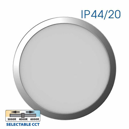 LED ПЛАФОНИЕРА NEBULA LED ∙ 12W-18W-24W ∙ ХРОМ ∙ CCT-SWITCH ∙ 3000K-4000K-6000K / 004814