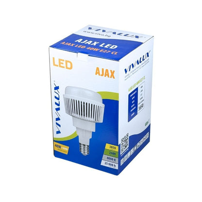 LED ЛАМПА AJAX LED ∙ 40W ∙ 3850LM ∙ E27 ∙ 4000K / 003700