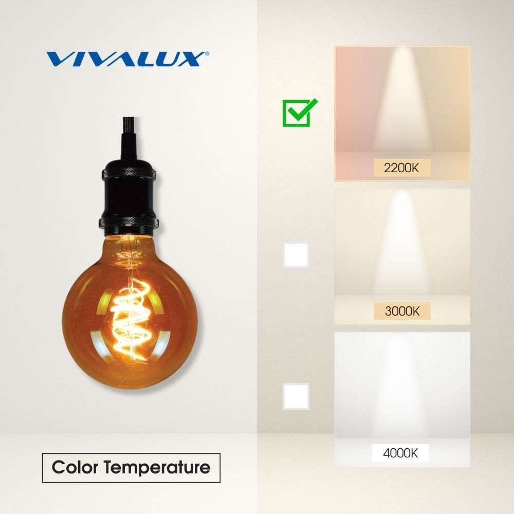 LED филамент лампа FLICK DECO LED ∙ GFD95 ∙ 4W ∙ 300lm ∙ E27 ∙ 2200K / 004179