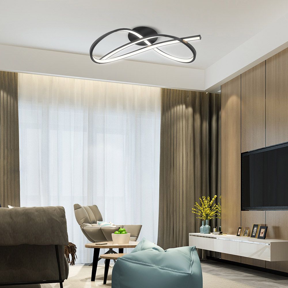 LED плафон MIRAGE LED ∙ 33W ∙ черно ∙ CCT-switch ∙ 3000-4000-6000K / 004862
