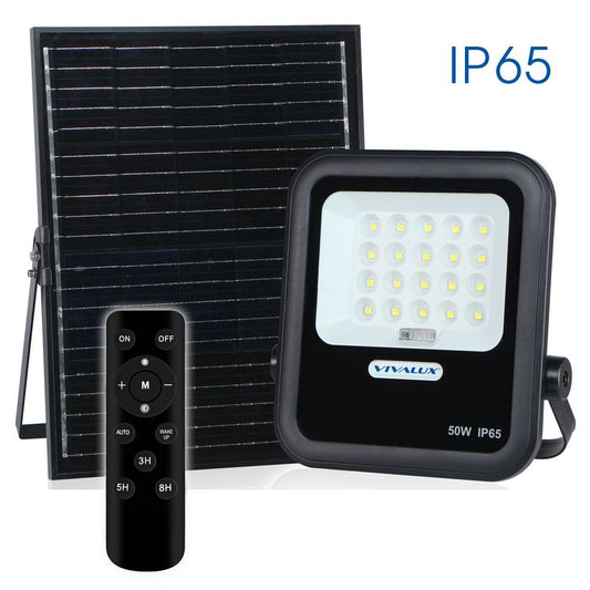 LED ПРОЖЕКТОР СЪС СОЛАРЕН ПАНЕЛ HECTOR SOLAR LED ∙ 50W ∙ 6400K ∙ IP65 / 004891