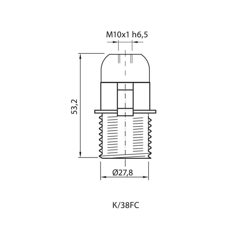 ФАСУНГА ТЕРМОПЛАСТИЧНА K/38/F/T210/N / 002704
