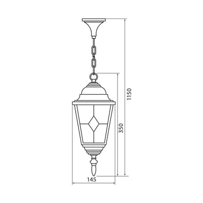 ФЕНЕР MURANO ∙ H007 ∙ АНТИЧЕН МЕСИНГ ∙ IP44 / 004229