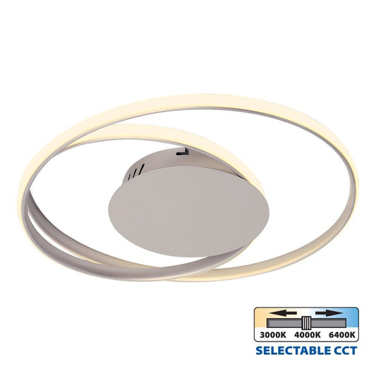 LED ПЛАФОНИЕРА ODEON LED ∙ 38W ∙ 2405LM ∙ САТЕНИРАН НИКЕЛ ∙ CCT-SWITCH ∙ 3000K-4000K-6400K / 004609