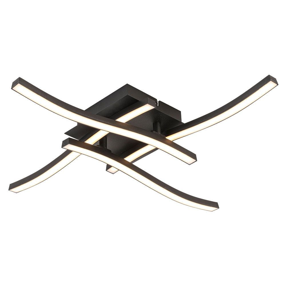 LED ПЛАФОН RIVER LED ∙ 24W ∙ ЧЕРЕН ∙ 4000K / 005039