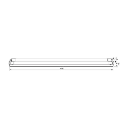 LED ОСВЕТИТЕЛНО ТЯЛО POLO LED ∙ T8 ∙ 2X18W ∙ 1200 MM ∙ 4000K / 003810