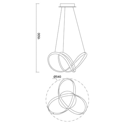 LED ПОЛИЛЕЙ WILD LED ∙ 43W ∙ CCT-SWITCH ∙ 3000K-4000K-6400K / 004613