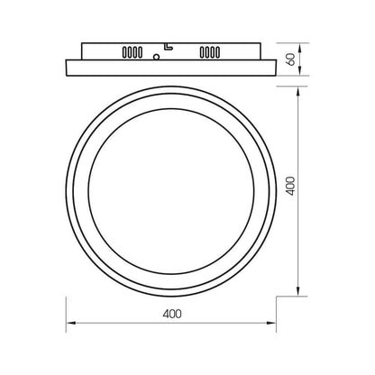Мултифункционална LED плафониера с дистанционно ALEXA-C LED ∙ 60W ∙ бял ∙ CCT ∙ 3000-6000K /  005251