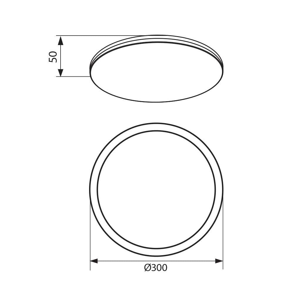 LED плафон NANCY LED ∙ 12W-18W-24W ∙ CCT-switch ∙ 3000K-4000K-6400K / 005319