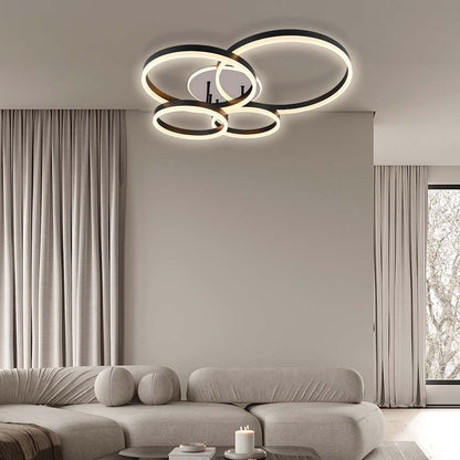 LED плафон AVALON LED ∙ 80W ∙ черен ∙ CCT ∙ 3000-4000-6400K / 005324