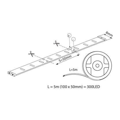 LED ЛЕНТА CODA LED ∙ ЖЪЛТА ∙ 5M / 002765