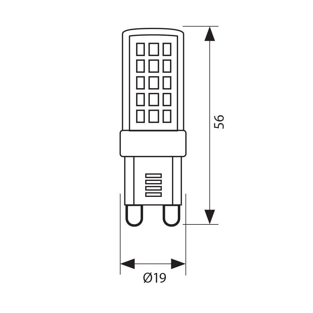 LED ЛАМПА FREA LED ∙ 4.8W ∙ 530LM ∙ G9 ∙ 3000K/4000К / 004847