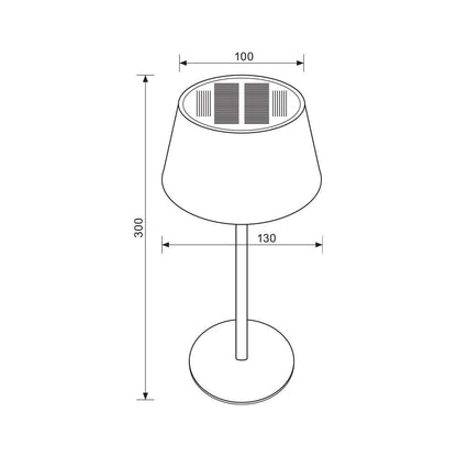 НАСТОЛНА СОЛАРНА LED ЛАМПА LORI SOLAR LED ∙ 4W ∙ 4000K ∙ IP44 / 004833