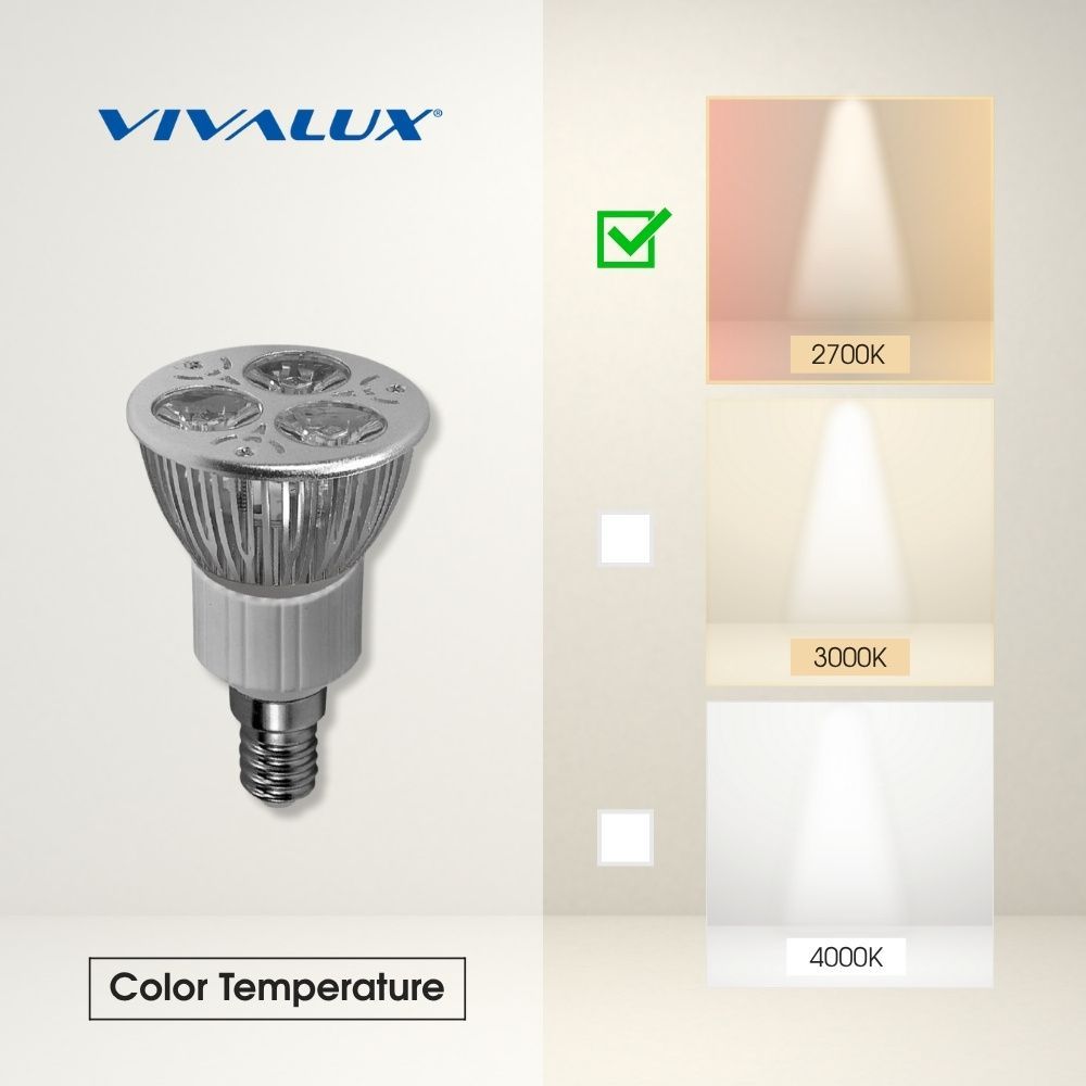 РЕФЛЕКТОРНА LED ЛАМПА HIPOWER ∙ PAR16 ∙ 3W ∙ 180LM ∙ E14 ∙ 2700K / 002993