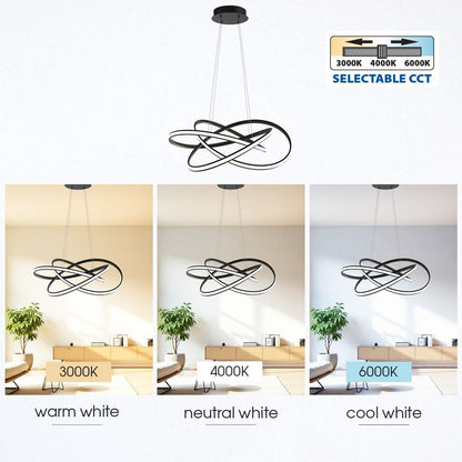 LED ПОЛИЛЕЙ MAREA LED ∙ 60W ∙ ЧЕРНО ∙ CCT-SWITCH ∙ 3000-4000-6000K / 004867