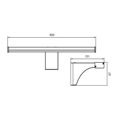 LED ТЯЛО ЗА БАНЯ ZOE LED ∙ 8W ∙ 4000K ∙ IP44 / 004016