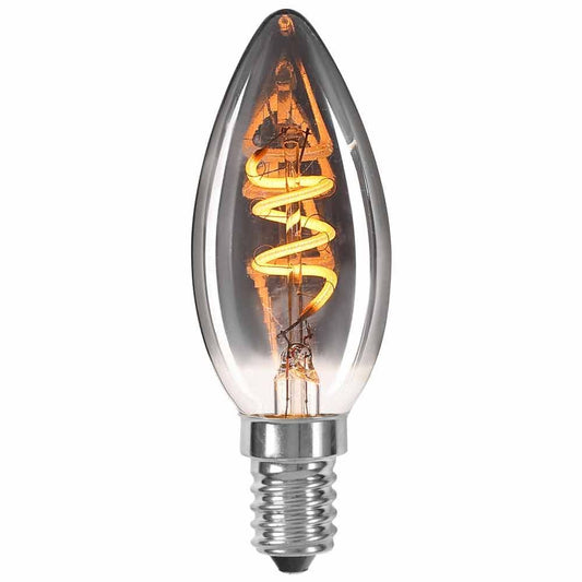 LED филамент лампа FLICK SMOKE LED ∙ BFS35 ∙ 2W ∙ 50lm ∙ E14 ∙ 1800K / 004779