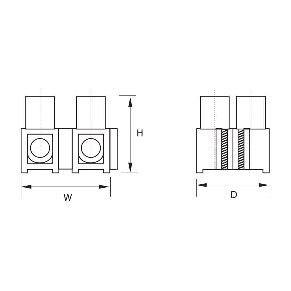 ЛУСТЕР-КЛЕМА Т85 ∙ ПОЛИПРОПИЛЕН H/4.0MM2 PP / 001722