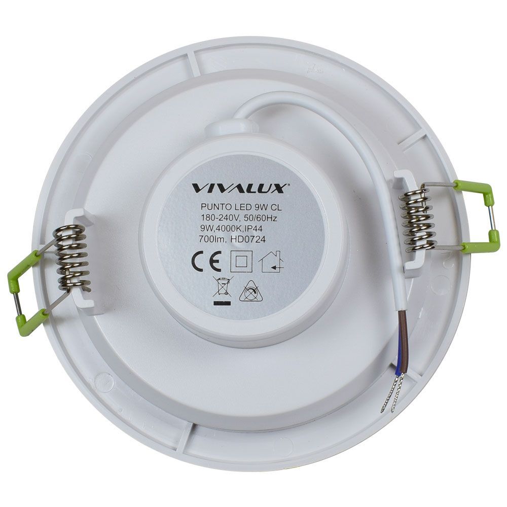 ВЛАГОЗАЩИТЕНА LED ЛУНА ЗА ВГРАЖДАНЕ PUNTO LED ∙ 9W ∙ БЯЛ ∙ 4000K / 003559